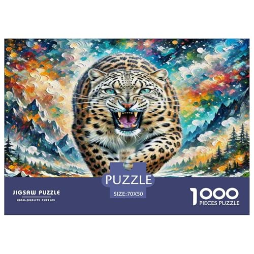 Schneeleopard Puzzles 1000 Teile Schwer Puzzle Spielzeug Pädagogisches Spiel Impossible Herausforderung Spielzeug Für Erwachsene Und Kinder in Bewährter 70x50cm/1000pcs Schneeleopard Puzzles 1000 Teile Schwer Puzzle Spielzeug Pädagogisches Spiel Impossible Herausforderung Spielzeug Für Erwachsene Und Kinder in Bewährter 70x50cm/1000pcs von KKOLASXZE