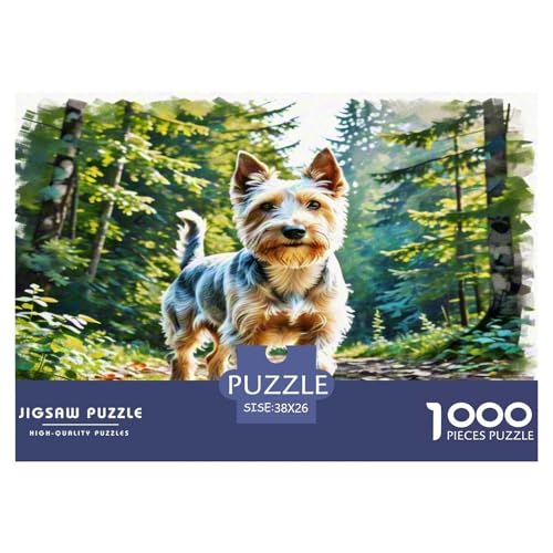 Schottischer Terrier Puzzles 1000 Teile Schwer Puzzle Spielzeug Pädagogisches Spiel Impossible Herausforderung Spielzeug Für Erwachsene Und Kinder in Bewährter 38x26cm/1000pcs von KKOLASXZE