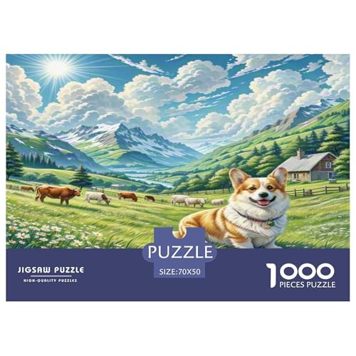 Schwedischer Vallhund Puzzles 1000-teilige Schwer Puzzle Spielzeug Lernspiel Impossible Herausforderungsspielzeug Für Erwachsene Kinder 70x50cm/1000pcs Schwedischer Vallhund Puzzles 1000-teilige Schwer Puzzle Spielzeug Lernspiel Impossible Herausforderungsspielzeug Für Erwachsene Kinder 70x50cm/1000pcs von KKOLASXZE