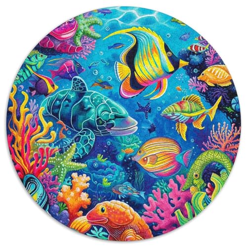 Sea Life Sea Animals Puzzles 1000 Teile Schwer Puzzle Spielzeug Lernspiel Impossible Herausforderung Spielzeug Für Erwachsene Kinder 1000pcs (67.5x67.5cm) von KKOLASXZE