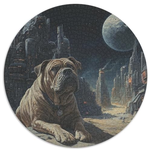 Shar Pei Puzzle 1000 Teile Schwer Puzzle Spielzeug Lernspiel Impossible Herausforderungsspielzeug Für Erwachsene Und Kinder in Bewährter 1000pcs (67.5x67.5cm) von KKOLASXZE