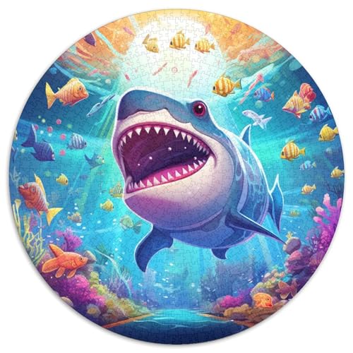 Shark Puzzle 1000 Teile Schwer Puzzle Spielzeug Lernspiel Impossible Herausforderungsspielzeug Für Erwachsene Und Kinder Ab 14 Jahren 1000pcs (67.5x67.5cm) von KKOLASXZE