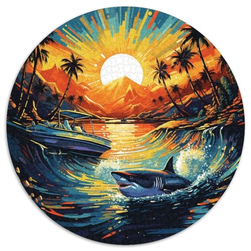 Shark Puzzles 1000 Teile Schwer Puzzle Spielzeug Lernspiel Impossible Herausforderungsspielzeug Für Erwachsene Und Kinder Ab 14 Jahren 1000pcs (67.5x67.5cm) von KKOLASXZE