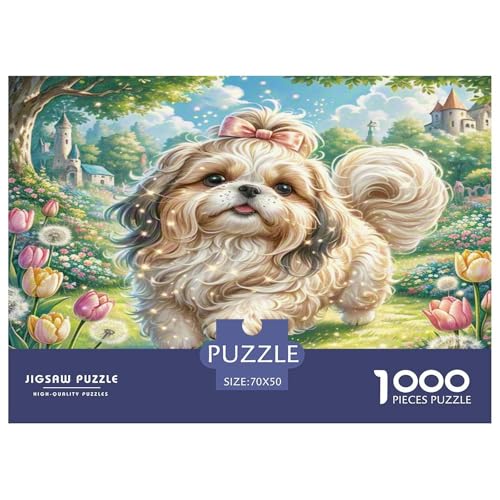 Shih Tzu Puzzle 1000 Teile Schwer Puzzle Spielzeug Pädagogisches Spiel Impossible Herausforderung Spielzeug Für Erwachsene Kinder 70x50cm/1000pcs Shih Tzu Puzzle 1000 Teile Schwer Puzzle Spielzeug Pädagogisches Spiel Impossible Herausforderung Spielzeug Für Erwachsene Kinder 70x50cm/1000pcs von KKOLASXZE