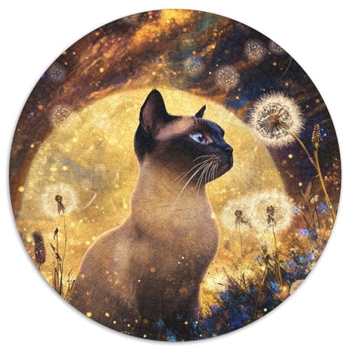 Siamese Kitten Puzzles 1000 Teile Schwer Puzzle Spielzeug Pädagogisches Spiel Impossible Herausforderung Spielzeug Für Erwachsene Kinder 1000pcs (67.5x67.5cm) von KKOLASXZE