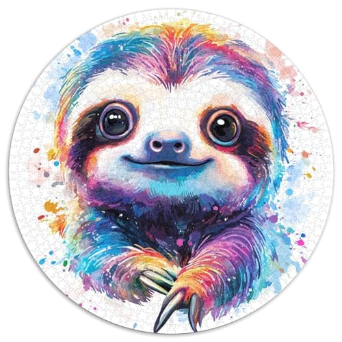 Sloth Puzzle 1000 Teile Schwer Puzzle Spielzeug Lernspiel Impossible Herausforderung Spielzeug Für Erwachsene Kinder 1000pcs (67.5x67.5cm) von KKOLASXZE