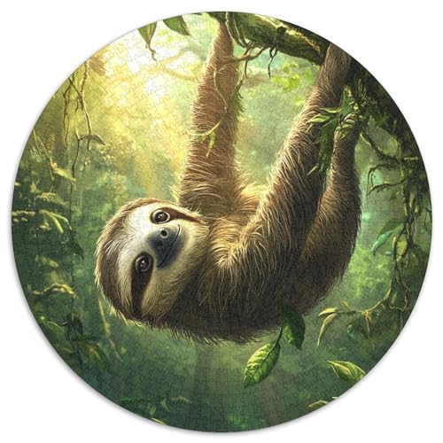 Sloth Puzzle 1000-teilige Schwer Puzzle Spielzeug Lernspiel Impossible Herausforderung Spielzeug Für Erwachsene Kinder 1000pcs (67.5x67.5cm) von KKOLASXZE