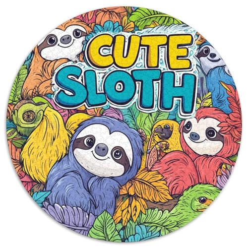 Sloth Puzzle 1000-teilige Schwer Puzzle Spielzeug Lernspiel Impossible Herausforderungsspielzeug Für Erwachsene Und Kinder Ab 12 Jahren 1000pcs (67.5x67.5cm) von KKOLASXZE