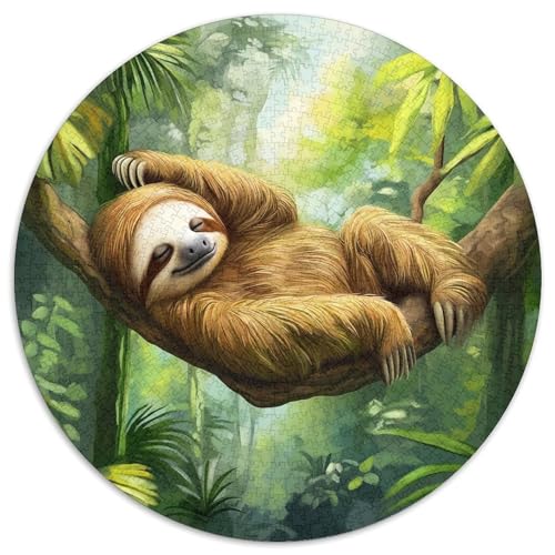 Sloth Puzzles 1000 Teile Schwer Puzzle Spielzeug Lernspiel Impossible Herausforderung Spielzeug Für Erwachsene Kinder 1000pcs (67.5x67.5cm) von KKOLASXZE