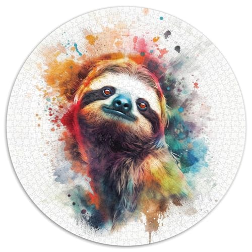 Sloth Puzzles 1000 Teile Schwer Puzzle Spielzeug Lernspiel Impossible Herausforderung Spielzeug Für Erwachsene Und Kinder Ab 14 Jahren 1000pcs (67.5x67.5cm) von KKOLASXZE