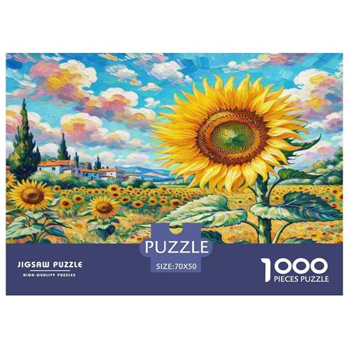 Sonnenblumen Puzzle 1000 Teile Schwer Puzzle Spielzeug Lernspiel Impossible Herausforderungsspielzeug Für Erwachsene Und Kinder in Bewährter 70x50cm/1000pcs Sonnenblumen Puzzle 1000 Teile Schwer Puzzle Spielzeug Lernspiel Impossible Herausforderungsspielzeug Für Erwachsene Und Kinder in Bewährter 70x50cm/1000pcs von KKOLASXZE