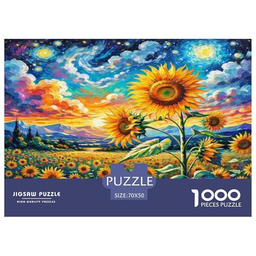 Sonnenblumen Puzzle 1000-teilige Schwer Puzzle Spielzeug Lernspiel Impossible Herausforderungsspielzeug Für Erwachsene Und Kinder Ab 12 Jahren 70x50cm/1000pcs Sonnenblumen Puzzle 1000-teilige Schwer Puzzle Spielzeug Lernspiel Impossible Herausforderungsspielzeug Für Erwachsene Und Kinder Ab 12 Jahren 70x50cm/1000pcs von KKOLASXZE