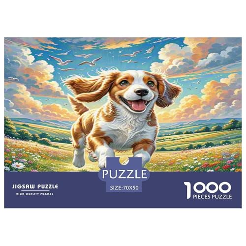 Spanischer WassErhund Puzzle 1000 Teile Schwer Puzzle Spielzeug Lernspiel Impossible Herausforderungsspielzeug Für Erwachsene Kinder 70x50cm/1000pcs von KKOLASXZE