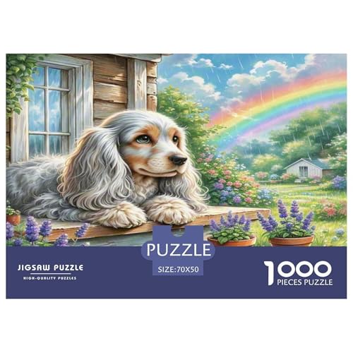 Spielzeug Langhaarer Ohrhund Puzzle 1000 Teile Schwer Puzzle Spielzeug Lernspiel Impossible Herausforderungsspielzeug Für Erwachsene Und Kinder Ab 12 Jahren 70x50cm/1000pcs Spielzeug Langhaarer Ohrhund Puzzle 1000 Teile Schwer Puzzle Spielzeug Lernspiel Impossible Herausforderungsspielzeug Für Erwachsene Und Kinder Ab 12 Jahren 70x50cm/1000pcs von KKOLASXZE