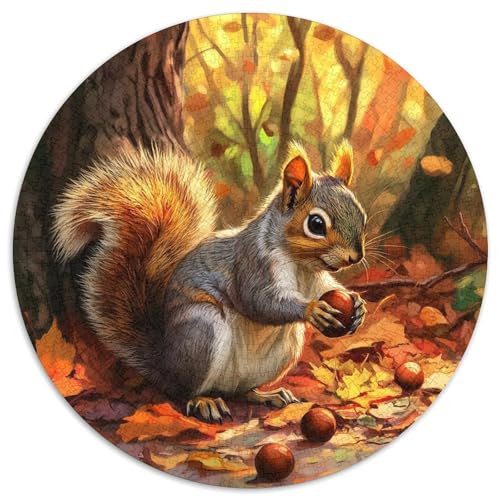 Squirrel Puzzles 1000-teilige Schwer Puzzle Spielzeug Lernspiel Impossible Herausforderungsspielzeug Für Erwachsene Kinder 1000pcs (67.5x67.5cm) von KKOLASXZE
