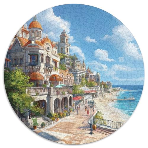 Sunset at The Harbor Puzzle 1000 Teile Schwer Puzzle Spielzeug Lernspiel Impossible Herausforderungsspielzeug Für Erwachsene Und Kinder in Bewährter 1000pcs (67.5x67.5cm) von KKOLASXZE