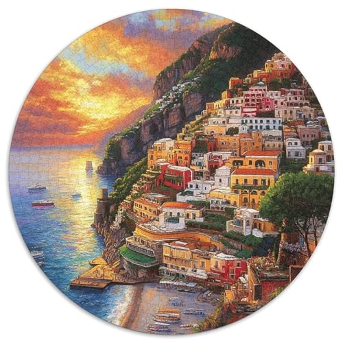 Sunset at The Harbor Puzzle 1000 Teile Schwer Puzzle Spielzeug Pädagogisches Spiel Impossible Herausforderungsspielzeug Für Erwachsene Kinder 1000pcs (67.5x67.5cm) von KKOLASXZE