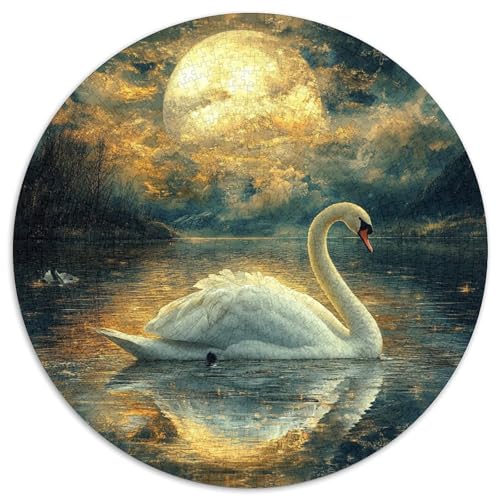 Swan Puzzle 1000-teilige Schwer Puzzle Spielzeug Lernspiel Impossible Herausforderung Spielzeug Für Erwachsene Kinder 1000pcs (67.5x67.5cm) von KKOLASXZE