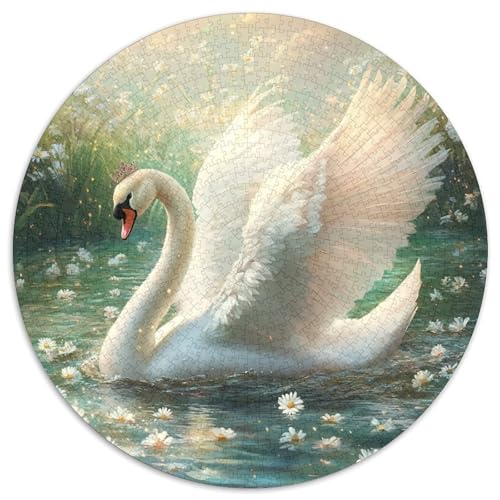 Swan Puzzles 1000 Teile Schwer Puzzle Spielzeug Lernspiel Impossible Herausforderungsspielzeug Für Erwachsene Kinder 1000pcs (67.5x67.5cm) von KKOLASXZE