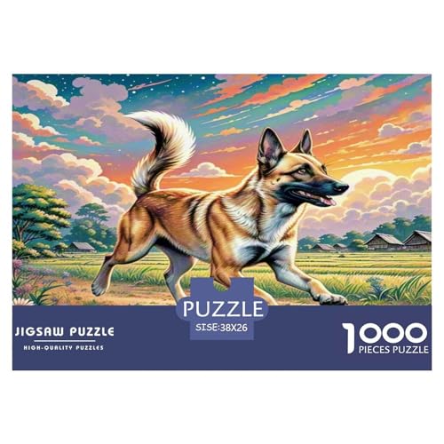 Thailändischer Ridgeback Puzzles 1000 Teile Schwer Puzzle Spielzeug Lernspiel Impossible Herausforderung Spielzeug Für Erwachsene Und Kinder Ab 14 Jahren 38x26cm/1000pcs von KKOLASXZE