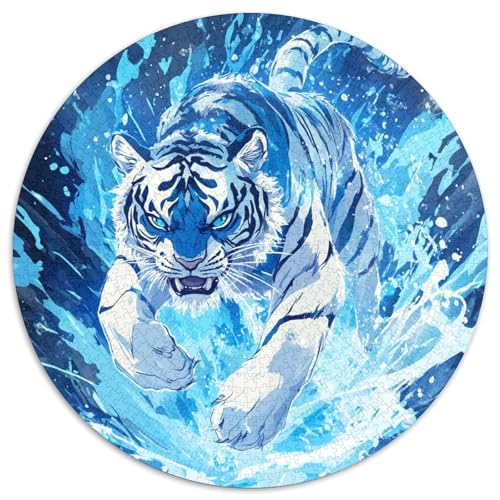 Tiger Puzzle 1000 Teile Schwer Puzzle Spielzeug Lernspiel Impossible Herausforderung Spielzeug Für Erwachsene Kinder 1000pcs (67.5x67.5cm) von KKOLASXZE