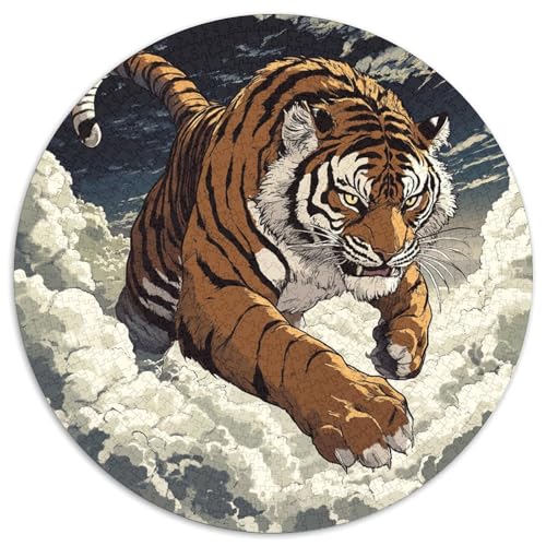 Tiger Puzzle 1000 Teile Schwer Puzzle Spielzeug Lernspiel Impossible Herausforderungsspielzeug Für Erwachsene Und Kinder Ab 14 Jahren 1000pcs (67.5x67.5cm) von KKOLASXZE