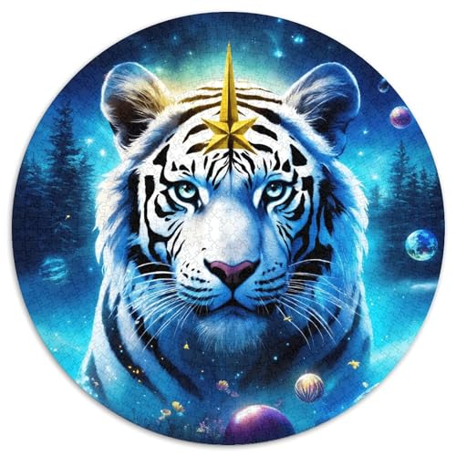 Tiger Puzzles 1000 Teile Schwer Puzzle Spielzeug Lernspiel Impossible Herausforderungsspielzeug Für Erwachsene Kinder 1000pcs (67.5x67.5cm) von KKOLASXZE