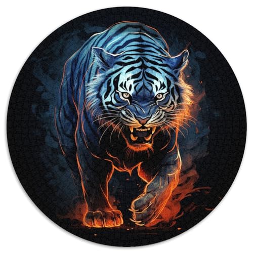 Tiger Puzzles 1000 Teile Schwer Puzzle Spielzeug Lernspiel Impossible Herausforderungsspielzeug Für Erwachsene Kinder 1000pcs (67.5x67.5cm) von KKOLASXZE