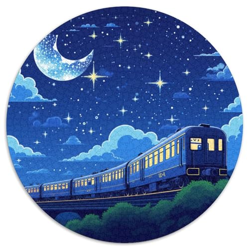 Train Starry Night Puzzle 1000 Teile Schwer Puzzle Spielzeug Pädagogisches Spiel Impossible Herausforderungsspielzeug Für Erwachsene Und Kinder in Bewährter 1000pcs (67.5x67.5cm) von KKOLASXZE