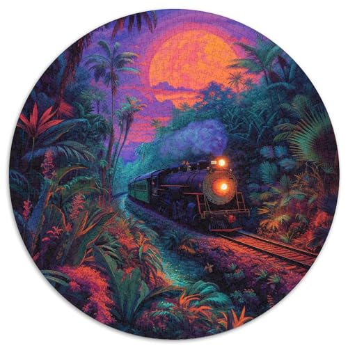 Train Starry Night Puzzle 1000-teilige Schwer Puzzle Spielzeug Lernspiel Impossible Herausforderungsspielzeug Für Erwachsene Und Kinder Ab 12 Jahren 1000pcs (67.5x67.5cm) von KKOLASXZE