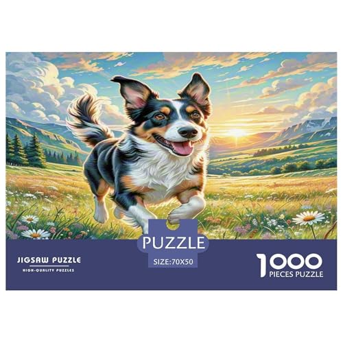 Tschechischer Terrier Puzzle 1000-teilige Schwer Puzzle Spielzeug Pädagogisches Spiel Impossible Herausforderung Spielzeug Für Erwachsene Kinder 70x50cm/1000pcs von KKOLASXZE