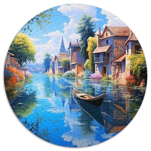 Venice Canal View Puzzle 1000-teilige Schwer Puzzle Spielzeug Pädagogisches Spiel Impossible Herausforderungsspielzeug Für Erwachsene Und Kinder in Bewährter 1000pcs (67.5x67.5cm) von KKOLASXZE