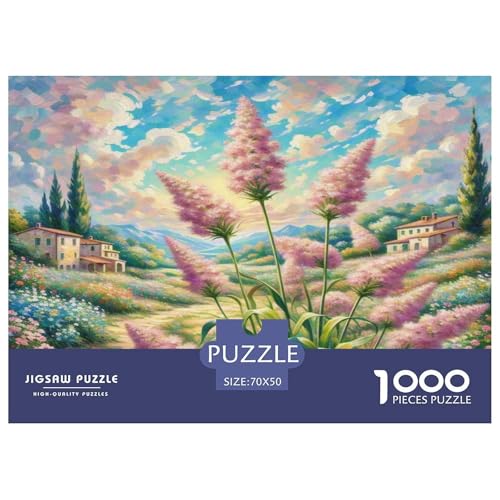 Verbena Puzzle 1000 Teile Schwer Puzzle Spielzeug Pädagogisches Spiel Impossible Herausforderungsspielzeug Für Erwachsene Und Kinder in Bewährter 70x50cm/1000pcs von KKOLASXZE