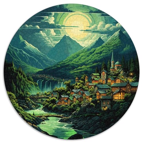 Villages Puzzle 1000 Teile Schwer Puzzle Spielzeug Lernspiel Impossible Herausforderung Spielzeug Für Erwachsene Kinder 1000pcs (67.5x67.5cm) von KKOLASXZE