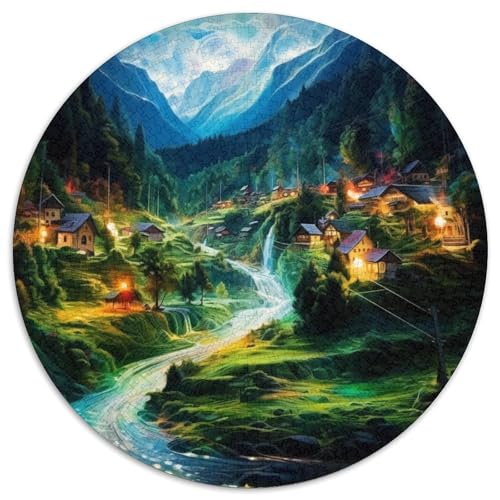Villages Puzzle 1000-teilige Schwer Puzzle Spielzeug Lernspiel Impossible Herausforderungsspielzeug Für Erwachsene Und Kinder Ab 14 Jahren 1000pcs (67.5x67.5cm) von KKOLASXZE