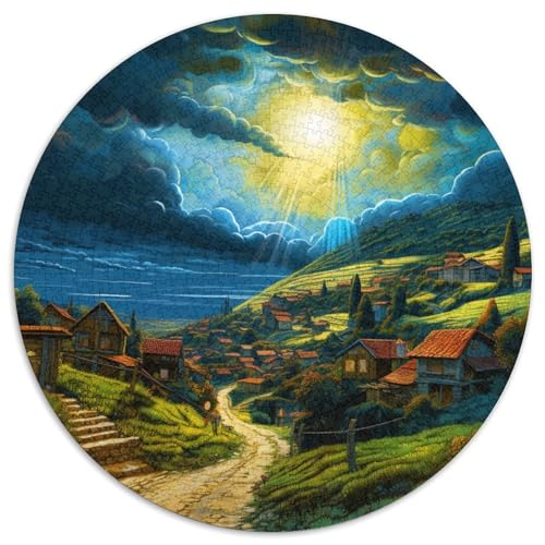 Villages Puzzle 1000-teilige Schwer Puzzle Spielzeug Pädagogisches Spiel Impossible Herausforderungsspielzeug Für Erwachsene Kinder 1000pcs (67.5x67.5cm) von KKOLASXZE