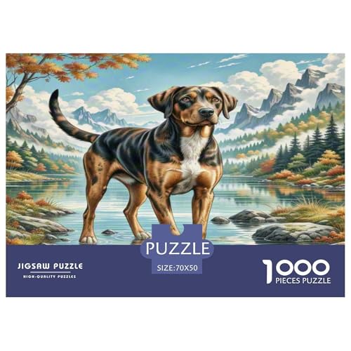 Weimaraner Puzzle 1000-teilige Schwer Puzzle Spielzeug Lernspiel Impossible Herausforderung Spielzeug Für Erwachsene Und Kinder in Bewährter 70x50cm/1000pcs von KKOLASXZE