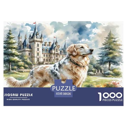 Weimaraner Puzzles 1000 Teile Schwer Puzzle Spielzeug Lernspiel Impossible Herausforderung Spielzeug Für Erwachsene Und Kinder Ab 14 Jahren 38x26cm/1000pcs von KKOLASXZE