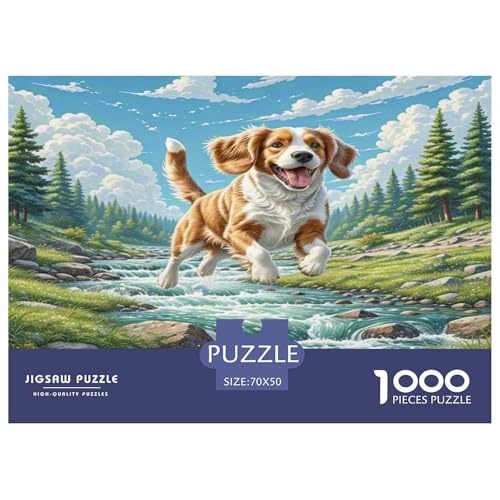 Welischer Springer Spaniel Puzzle 1000 Teile Schwer Puzzle Spielzeug Lernspiel Impossible Herausforderung Spielzeug Für Erwachsene Und Kinder in Bewährter 70x50cm/1000pcs Welischer Springer Spaniel Puzzle 1000 Teile Schwer Puzzle Spielzeug Lernspiel Impossible Herausforderung Spielzeug Für Erwachsene Und Kinder in Bewährter 70x50cm/1000pcs von KKOLASXZE