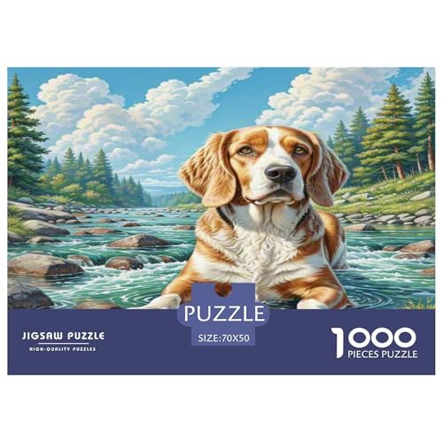 Welischer Springer Spaniel Puzzle 1000 Teile Schwer Puzzle Spielzeug Lernspiel Impossible Herausforderung Spielzeug Für Erwachsene Und Kinder in Bewährter 70x50cm/1000pcs Welischer Springer Spaniel Puzzle 1000 Teile Schwer Puzzle Spielzeug Lernspiel Impossible Herausforderung Spielzeug Für Erwachsene Und Kinder in Bewährter 70x50cm/1000pcs von KKOLASXZE