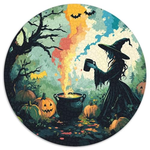Witch Puzzle 1000 Teile Schwer Puzzle Spielzeug Pädagogisches Spiel Impossible Herausforderung Spielzeug Für Erwachsene Und Kinder Ab 14 Jahren 1000pcs (67.5x67.5cm) von KKOLASXZE