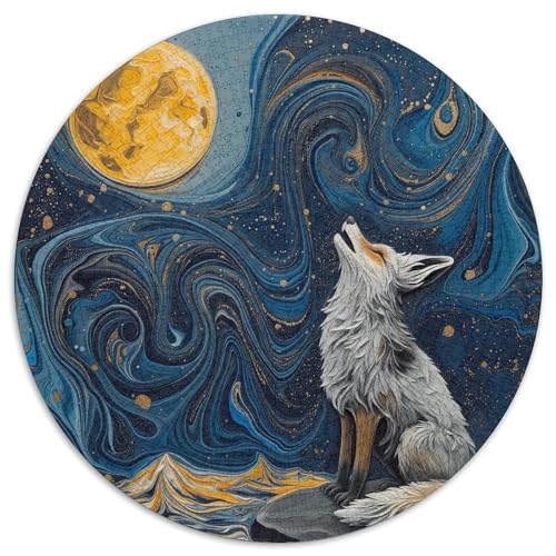 Wolf Puzzle 1000 Teile Schwer Puzzle Spielzeug Lernspiel Impossible Herausforderung Spielzeug Für Erwachsene Kinder 1000pcs (67.5x67.5cm) von KKOLASXZE