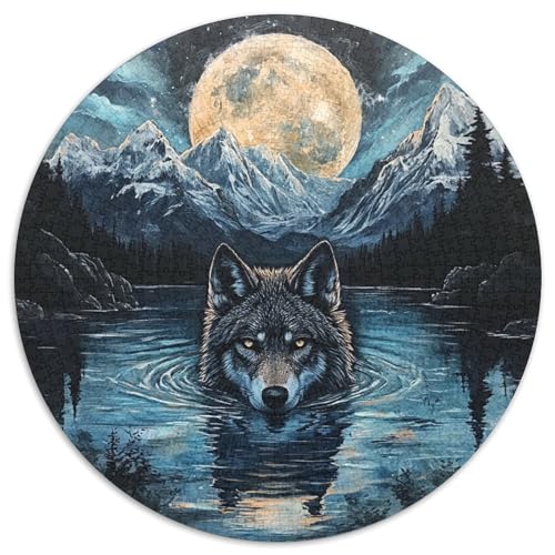 Wolf Puzzle 1000 Teile Schwer Puzzle Spielzeug Lernspiel Impossible Herausforderung Spielzeug Für Erwachsene Kinder 1000pcs (67.5x67.5cm) von KKOLASXZE