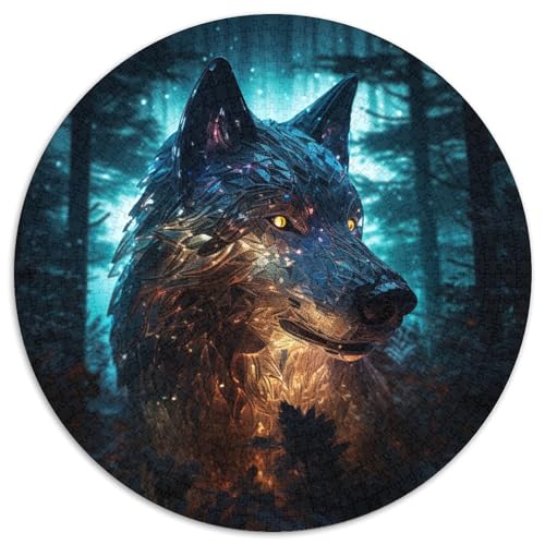 Wolf Puzzle 1000 Teile Schwer Puzzle Spielzeug Lernspiel Impossible Herausforderungsspielzeug Für Erwachsene Kinder 1000pcs (67.5x67.5cm) von KKOLASXZE