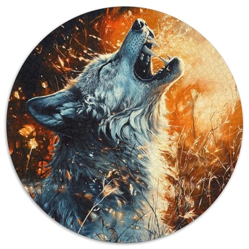 Wolf Puzzle 1000 Teile Schwer Puzzle Spielzeug Lernspiel Impossible Herausforderungsspielzeug Für Erwachsene Und Kinder Ab 12 Jahren 1000pcs (67.5x67.5cm) von KKOLASXZE