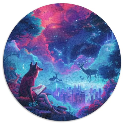 Wolf Puzzle 1000 Teile Schwer Puzzle Spielzeug Lernspiel Impossible Herausforderungsspielzeug Für Erwachsene Und Kinder Ab 14 Jahren 1000pcs (67.5x67.5cm) von KKOLASXZE