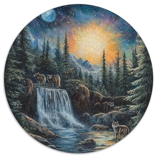 Wolf Puzzle 1000 Teile Schwer Puzzle Spielzeug Pädagogisches Spiel Impossible Herausforderungsspielzeug Für Erwachsene Kinder 1000pcs (67.5x67.5cm) von KKOLASXZE