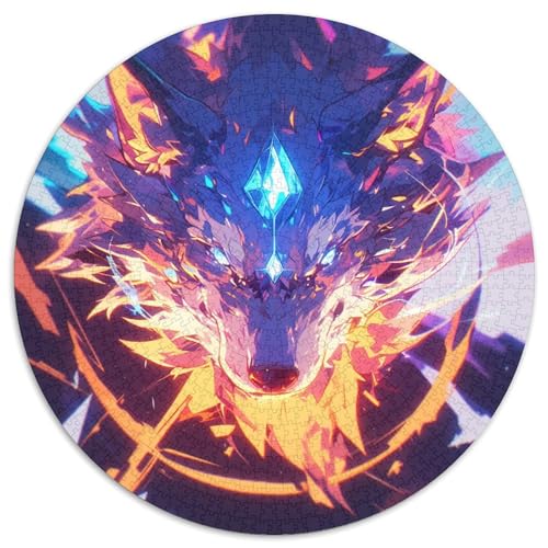 Wolf Puzzle 1000 Teile Schwer Puzzle Spielzeug Pädagogisches Spiel Impossible Herausforderungsspielzeug Für Erwachsene Kinder 1000pcs (67.5x67.5cm) von KKOLASXZE