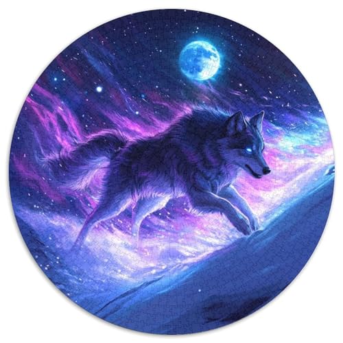 Wolf Puzzle 1000 Teile Schwer Puzzle Spielzeug Pädagogisches Spiel Impossible Herausforderungsspielzeug Für Erwachsene Und Kinder Ab 12 Jahren 1000pcs (67.5x67.5cm) von KKOLASXZE
