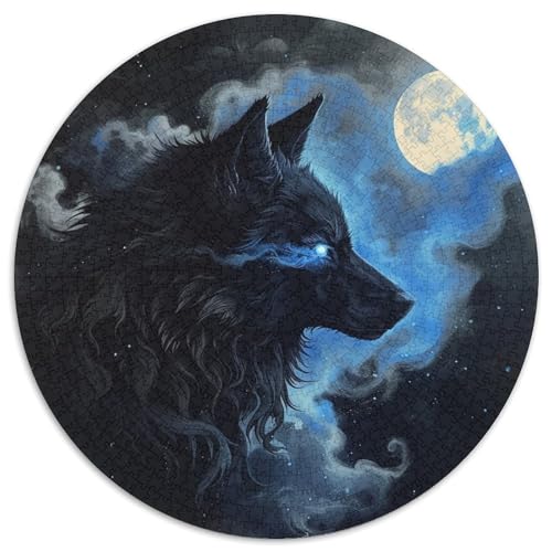 Wolf Puzzle 1000-teilige Schwer Puzzle Spielzeug Lernspiel Impossible Herausforderungsspielzeug Für Erwachsene Kinder 1000pcs (67.5x67.5cm) von KKOLASXZE